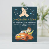 Geschenk für neuen Fahrer, genießen Sie mit meinem RSVP Karte (Stehend Vorderseite)