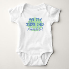 Geschenk für Neugeborene. Du versuchst, so bezaube Baby Strampler