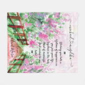 Geschenk für Newlyweds mit benutzerdefinierter Mel Fleecedecke (Vorderseite (Horizontal))