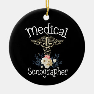 Geschenk für Niedliche Sonographen Keramik Ornament