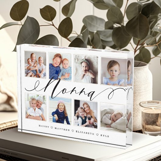 Geschenk für Nonna | Entenkinder - FotoCollage Fotoblock