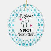 Geschenk für Nurse Anästhesist Keramik Ornament (Links)