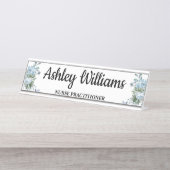 Geschenk für Nurse Practitioner Abschluss für NP G Schreibtischnamensplakette (Vorderseite )