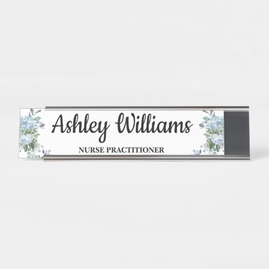 Geschenk für Nurse Practitioner Abschluss für NP G Schreibtischnamensplakette (Vorderseite )