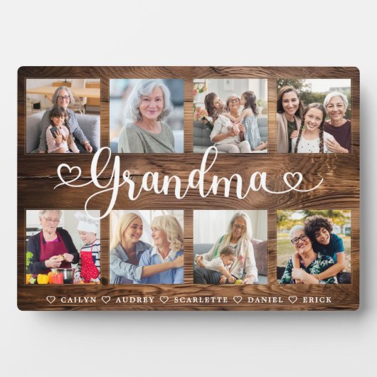 Geschenk für Oma | Entenkinder - FotoCollage Fotoplatte (Vorderseite)