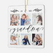 Geschenk für Oma | Entenkinder - FotoCollage Keramikornament (Links)