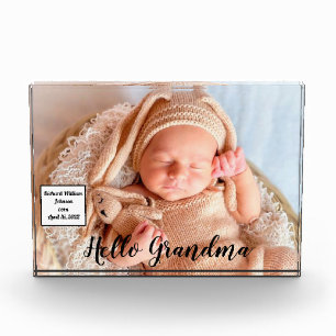 Geschenk für Oma Grandchild Fotoblock