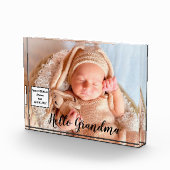 Geschenk für Oma Grandchild Fotoblock (Rechts)