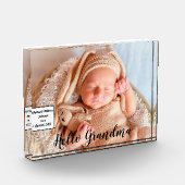 Geschenk für Oma Grandchild Fotoblock (Links)