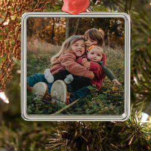 Geschenk für Oma   Großkinder Foto Weihnachten Ornament Aus Metall