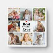 Geschenk für Oma Herz 8 FotoCollage Fotoplatte (Vorderseite)