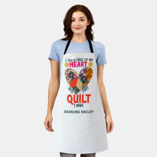 Geschenk für Oma Nähen Quilten Schürze