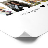 Geschenk für Oma: Nanny-Foto-Collage Poster (Ecke)