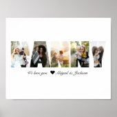 Geschenk für Oma: Nanny-Foto-Collage Poster (Vorne)
