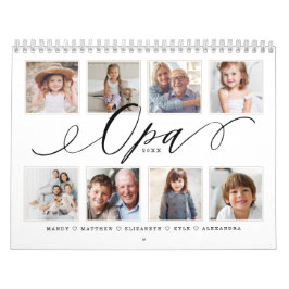 Geschenk für Opa| Enkelkinder Fotos Kalender