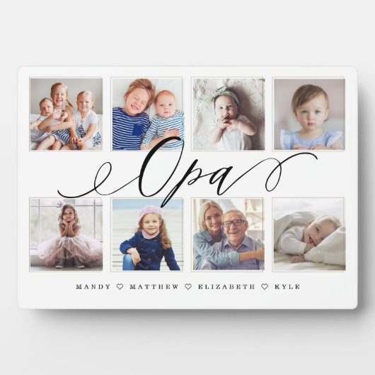 Geschenk für Opa | Entenkinder - FotoCollage Fotoplatte (Vorderseite)