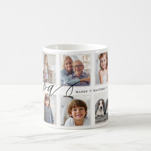 Geschenk für Opa | Entenkinder - FotoCollage Kaffeetasse (Mittel)