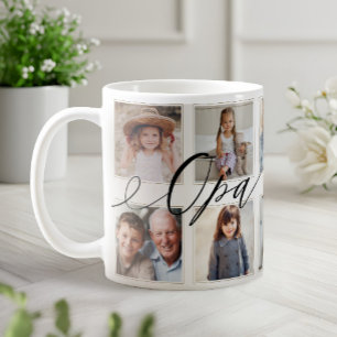 Geschenk für Opa Entenkinder - FotoCollage Kaffeetasse