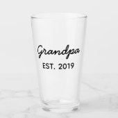 Geschenk für Opa Est. 2019 Glas (Vorderseite)