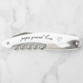 Geschenk für Opa mit Personalisiertem handgeschrie Kellnermesser (Rückseite)