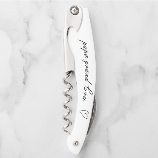 Geschenk für Opa mit Personalisiertem handgeschrie Kellnermesser (Vorderseite)