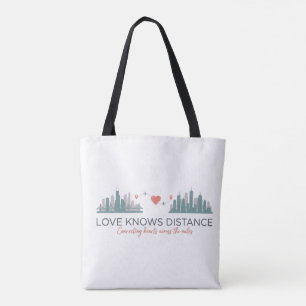 Geschenk für Paare in einer Fernbeziehung Tasche