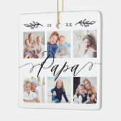 Geschenk für Papa | Entenkinder - FotoCollage Keramikornament (Links)