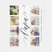 Geschenk für Papa| Entenkinder - Fotosammlung Fleecedecke (Vorderseite)