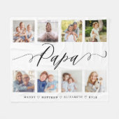 Geschenk für Papa| Entenkinder - Fotosammlung Fleecedecke (Vorderseite (Horizontal))