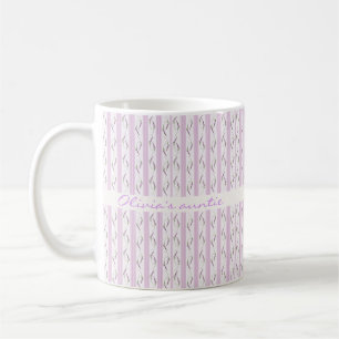 Geschenk für Papa Lavendel-Streifen-Kaffeetasse Kaffeetasse