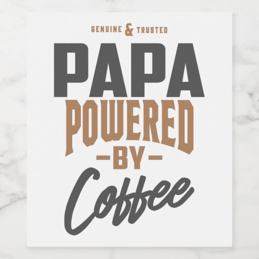 Geschenk für Papa Weinetikett (Einzelnes Label)