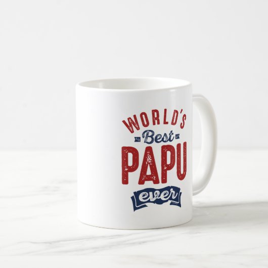 Geschenk für Papu Kaffeetasse (VorderseiteRechts)