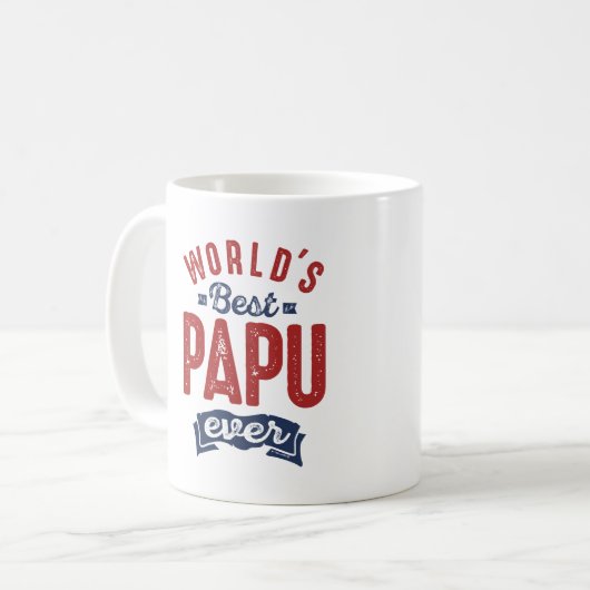 Geschenk für Papu Kaffeetasse (Vorderseite Links)