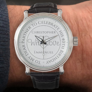 Geschenk für Partner zum 40. Geburtstag Uhr