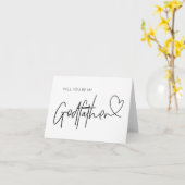 Geschenk für Pate zu werden Pate Karte (Gelbe Blume)