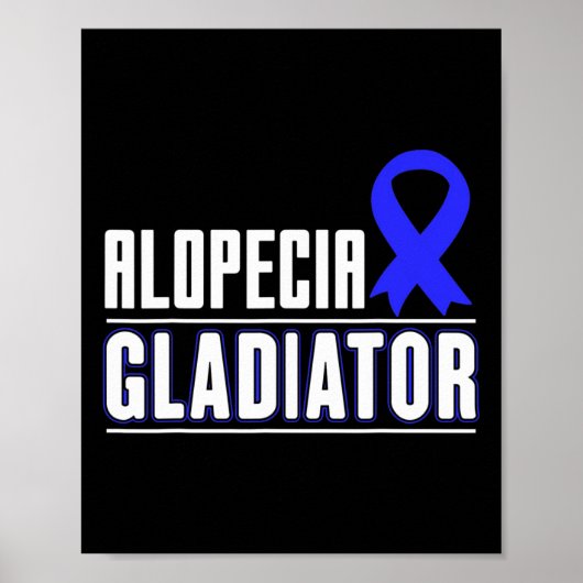 Geschenk für Patienten mit Spot Baldness Alopecia Poster (Vorne)