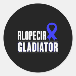 Geschenk für Patienten mit Spot Baldness Alopecia Runder Aufkleber