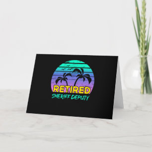 Geschenk für pensionierten stellvertretenden Sheri Karte