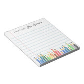Geschenk für personalisiert Stationery Notepad Leh Notizblock (angewinkelt)