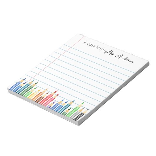 Geschenk für personalisiert Stationery Notepad Leh Notizblock (Rotiert)