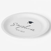 Geschenk für personalisierte Abschluss, benutzerde Pappteller (Schrägansicht)
