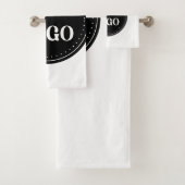 Geschenk für personalisierte Abschlüsse Badhandtuch Set (Insitu)