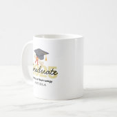Geschenk für personalisierte Abschlüsse - Klasse 2 Kaffeetasse (Vorderseite Links)
