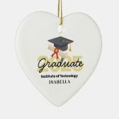 Geschenk für personalisierte Abschlüsse - Klasse 2 Keramik Ornament (Rechts)