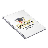 Geschenk für personalisierte Abschlüsse - Klasse 2 Notizblock (Rechte Seite)