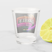 Geschenk für Personalisierte Barkeeper Schnapsglas (Rückseite)