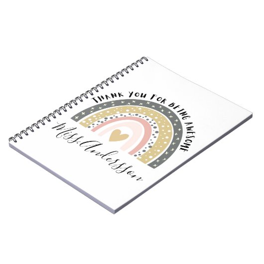 Geschenk für personalisierte Lehrer, Geschenk für Notizblock (Linke Seite)