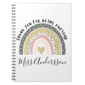 Geschenk für personalisierte Lehrer, Geschenk für Notizblock (Vorderseite)