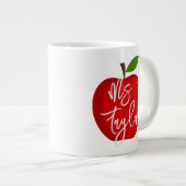 Geschenk für personalisierte Lehrer Jumbo-Tasse (Vorderseite Rechts)