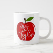 Geschenk für personalisierte Lehrer Jumbo-Tasse (Rechts)